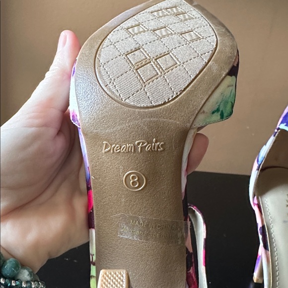 🆕 DREAM PAIRS Floral Ankle Stiletto Heels - Picture 10 of 15